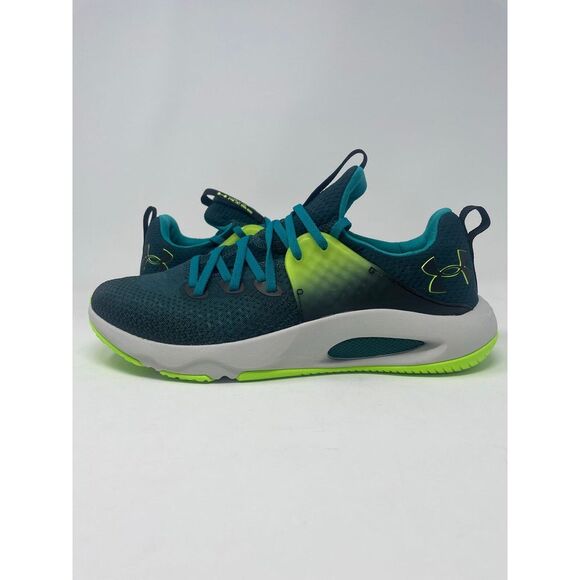 Under Armour Hovr Rise 3 Running Shoes Blue‎ Green 3024273-300 Mens Size 10 NEW - Picture 1 of 12